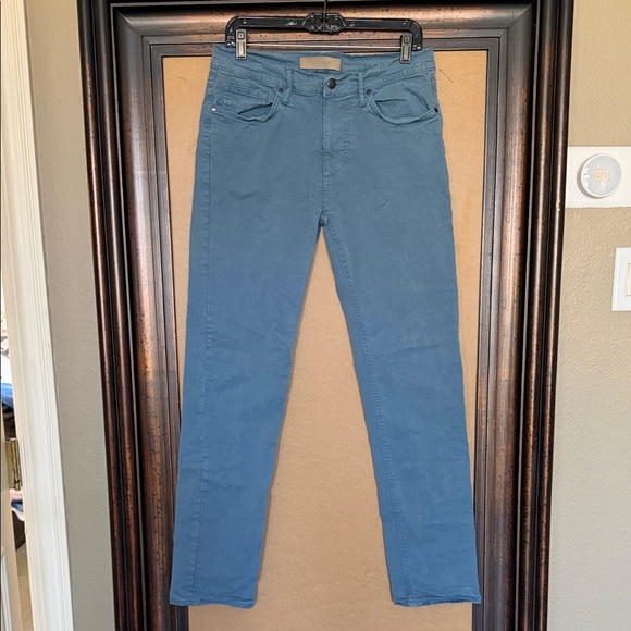 Joe's Jeans Stretch Cotton Twill Straight Fit in Slate Blue